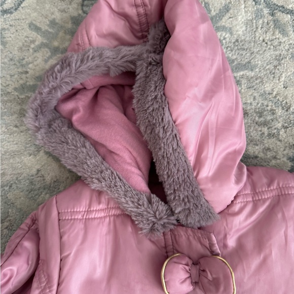 Baby girl bow detail snowsuit - Picture 7 of 10